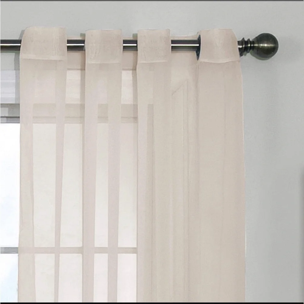 Set of 2 panels sheer courtain ivory  New in package